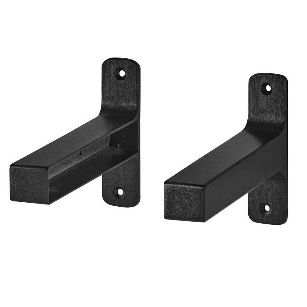 SET of 2 Ikea GRANHULT Bracket for Shelf Metal, Black 7 ¾" x 4 ¾" 305.432.27